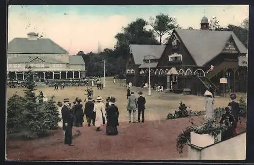 AK Freiberg i. S., Erzgebirgs-Ausstellung 1912, Haupt-Wirtschaft