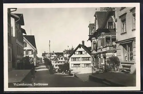 AK Walzenhausen, Blick in die Dorfstrasse