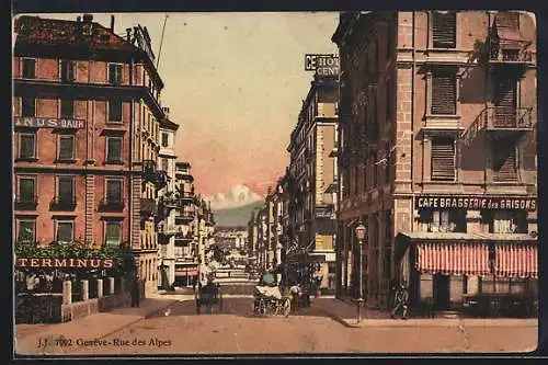 AK Genève, Rue des Alpes