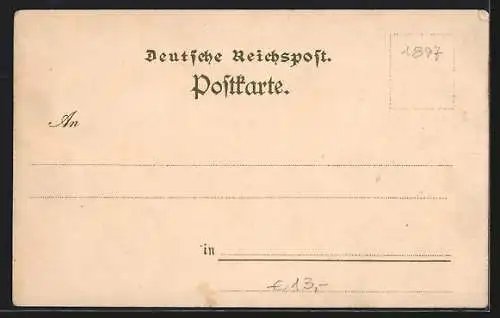 Künstler-AK Leipzig, Sächs.-Thür. Industrie- u. Gewerbe-Ausstellung 1897, Aus Auerbach`s Keller, Sündenpfuhl