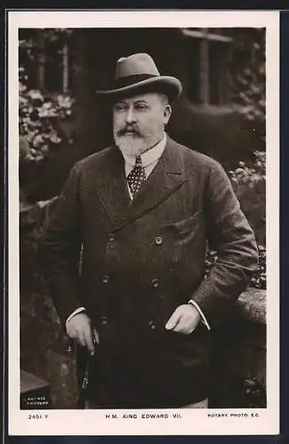 AK HM King Edward VII. in civilian clothes