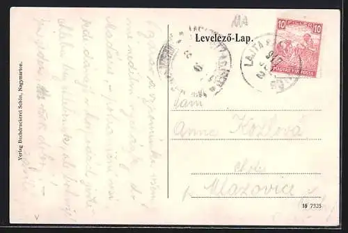 AK Lajtaszentmiklós /Neudörfl an der Leitha, Lendvay-Fabriken, Gasthaus Schachinger, Strassenansichten
