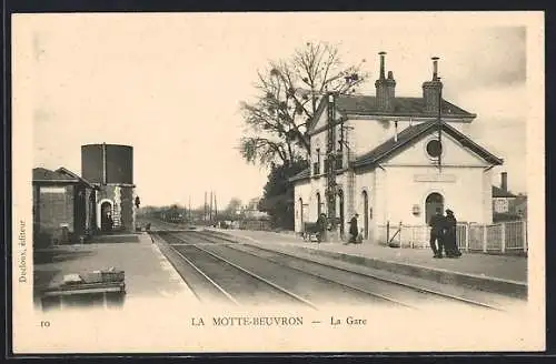 AK La Motte-Beuvron, La Gare