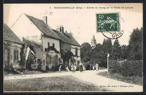 AK Marchainville, Entrée du bourg par la Route de Longny