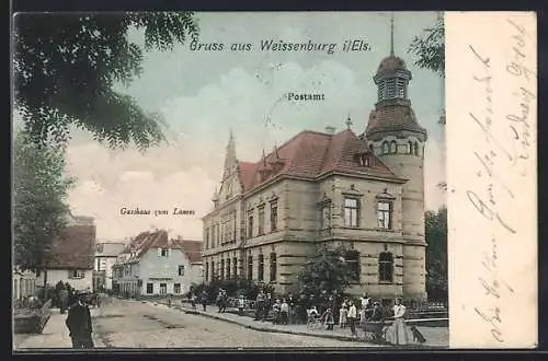 AK Weissenburg, Post mit Gasthaus zum Lamm