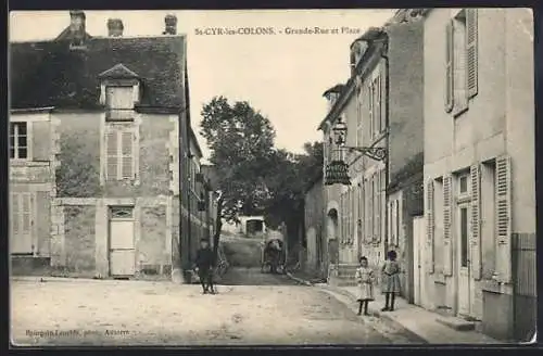 AK St-Cyr-les-Colons, Grande-Rue et Place