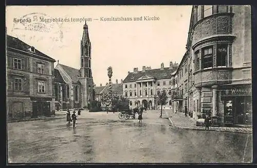 AK Sopron-Ödenburg, Komitatshaus und Kirche