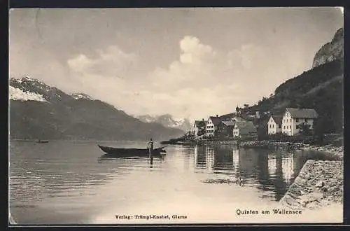 AK Quinten am Wallensee, Teilansicht am Wasser