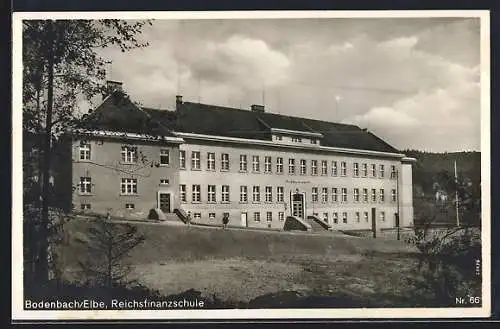 AK Bodenbach a. E., Reichsfinanzschule Aussenansicht