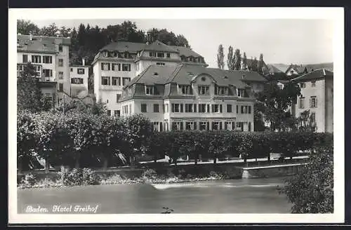 AK Baden, Hotel Freihof am Fluss