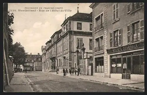 AK Montbéliard, Rue de l`Hôtel-de-Ville