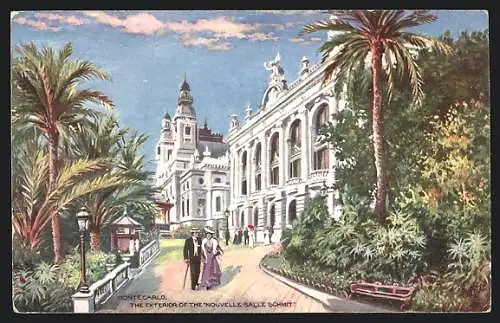 Künstler-AK Monte Carlo, The Exterior of the Nouvelle Salle Schmit