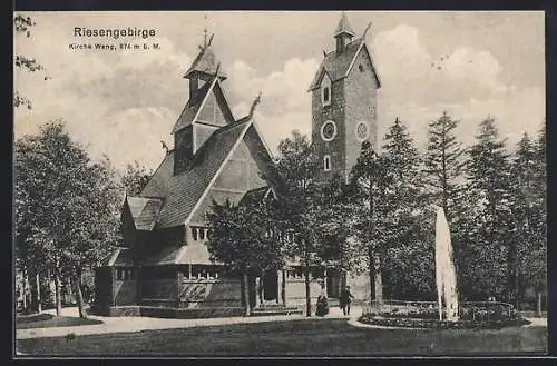 AK Wang /Riesengebirge, Kirche Wang