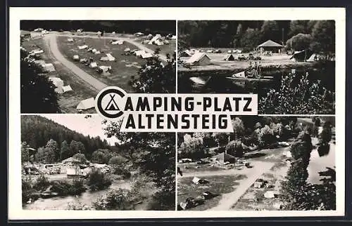 AK Altensteig, Camping-Platz, Mehrfachansichten