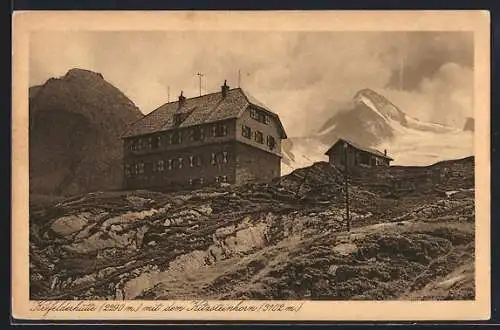 AK Krefelderhütte mit dem Kietzsteinhorn