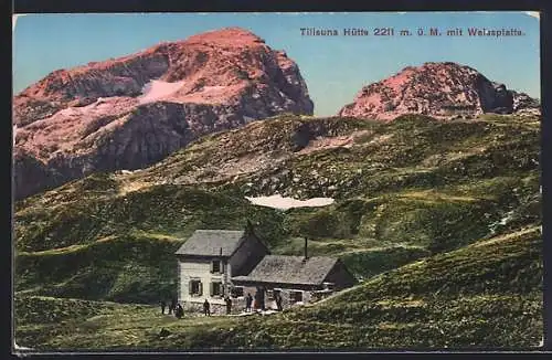 AK Tilisuna Hütte, Hütte mit der Weissplatte