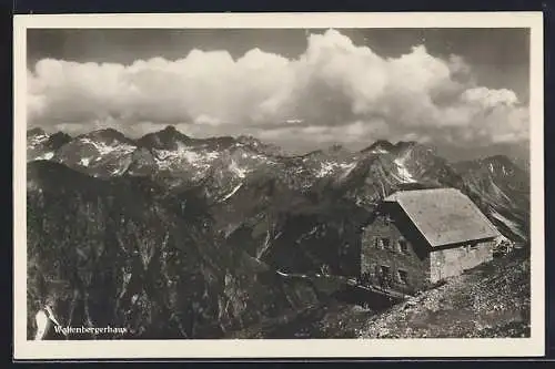 AK Waltenbergerhaus, Ansicht mit Schafalpenköpf