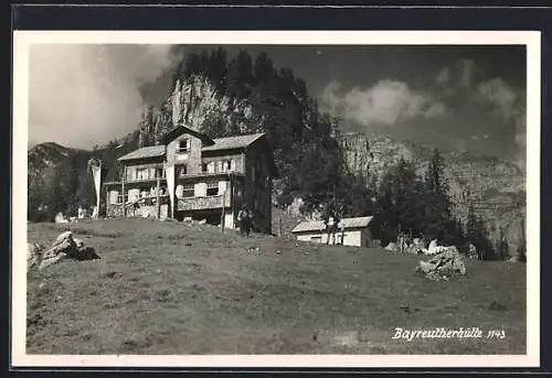 AK Bayreutherhütte, Ansicht gegen die Berge