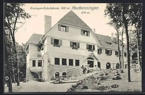 AK Anninger-Schutzhaus am Hochanninger, Aussenansicht