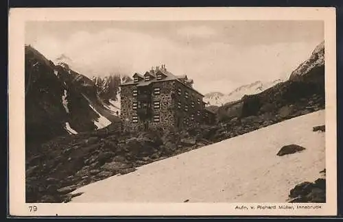 AK Nürnbergerhütte, Ansicht gegen die Feuersteine