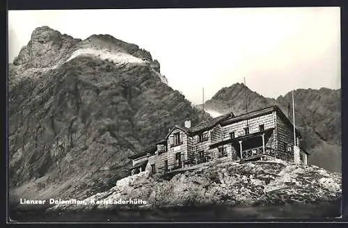 AK Karlsbaderhütte, Panorama mit den Lienzer Dolomiten