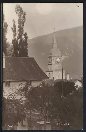 AK St. Imier, Blick auf den Kirchturm