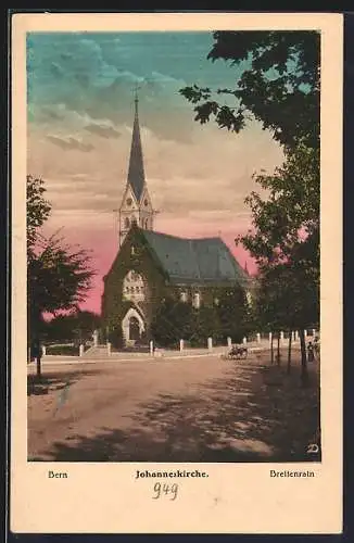 AK Bern, Breitenrain, Blick auf die Kirche