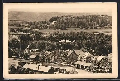 AK Kungsbacka, Ortsansicht mit Bahnhof