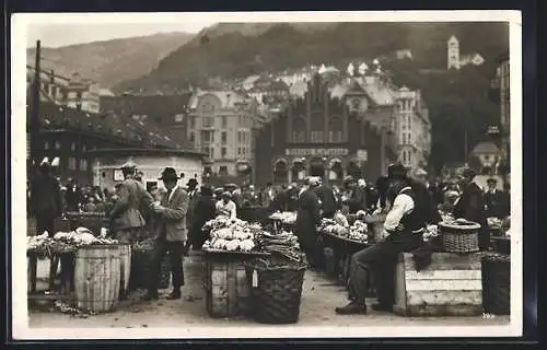 AK Bergen, Partie am Fischmarkt