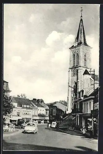 AK Barvaux-sur-Ourthe, Grand`Rue et Place de l`Eglise