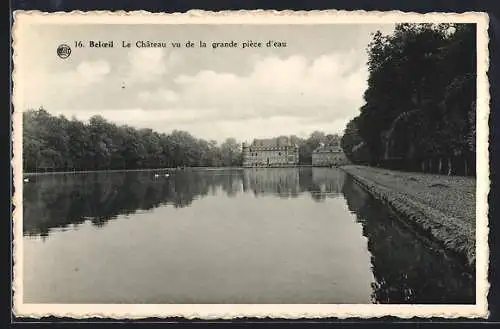 AK Beloeil, Le Chateau vu de la grande pièce dèau