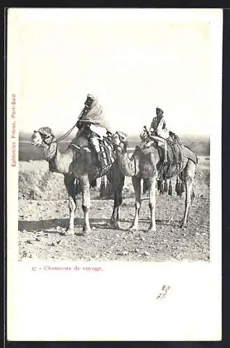 AK Égypte, Chameaux de voyage