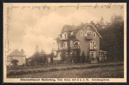 AK Masserberg Thür. Wald, Genesungsheim am Feld