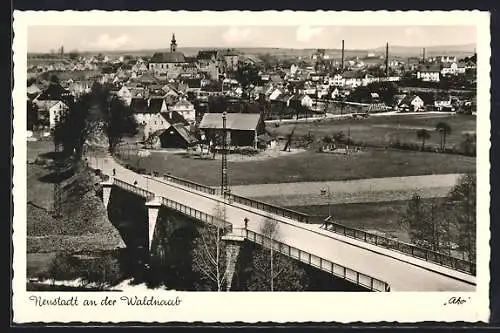 AK Neustadt an der Waldnaab, Partie an der Brücke