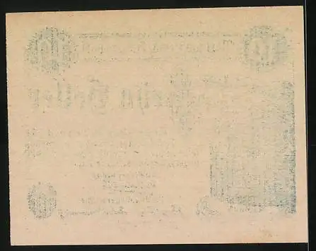 Notgeld Purkersdorf 1920, 10 Heller, Rathausabbildung und Text