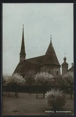 AK Altötting, Partie an der Gnadenkapelle