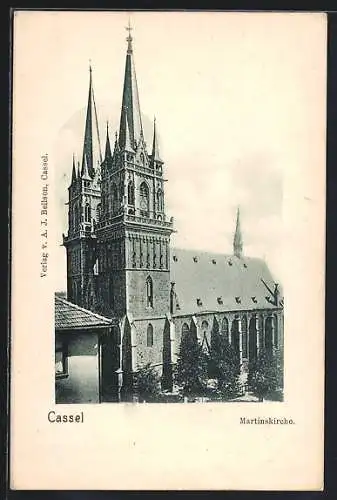 AK Kassel, Partie an der Martinskirche