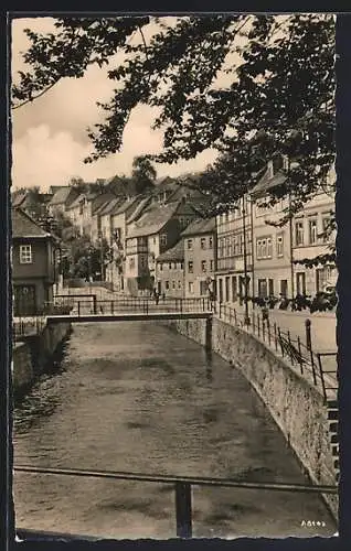 AK Stadtroda, Ortspartie am Fluss