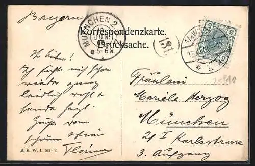 AK Wien, Bahnhof der Nordbahn, Gesamtansicht mit Strasse