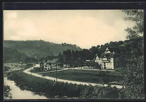 AK Hilpertsau, Gasthaus und Pension zum grünen Hof, Bes. Leopold Geiser