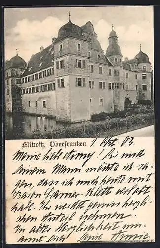 AK Mitwitz /Oberfranken, Blick auf das Schloss