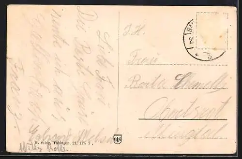 AK Gallenbach / Baden, Gasthaus z. Fremersberg F. Oser, Gebäudeansicht mit Anlage