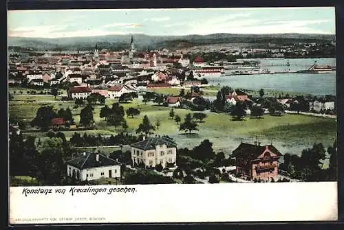 AK Konstanz, Blick von Kreuzlingen zum Ort