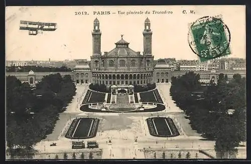 AK Paris, Vue Générale du Trocadéro, Gesamtansicht