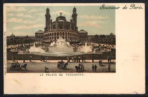 Lithographie Paris, Palais du Trocadéro