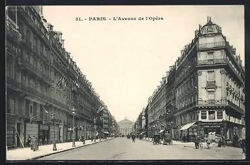 AK Paris, L`Avenue de l`Opéra