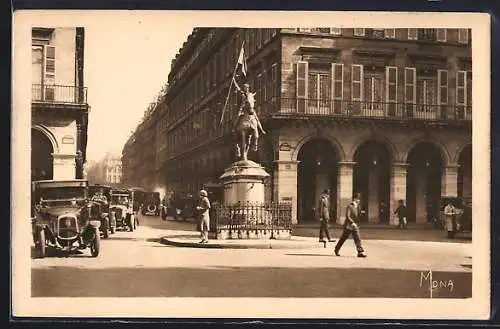 AK Paris, Statue de Jeanne d`Arc, Mona