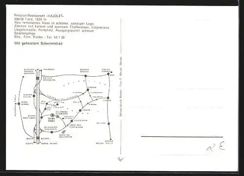 AK Tiers, Hotel Pension Restaurant Vajolet, Bes. Fam. Rieder