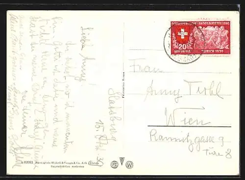 AK Habsburg, Blick auf das Schloss