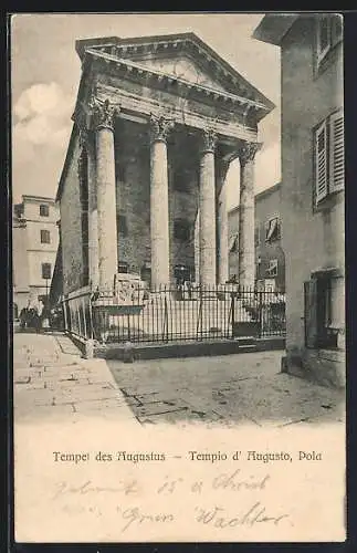 AK Pola, Tempel des Augustus, Tempio d` Augusto